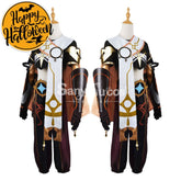 【In Stock】Game Genshin Impact Cosplay Aether Costume Plus Size Costumes